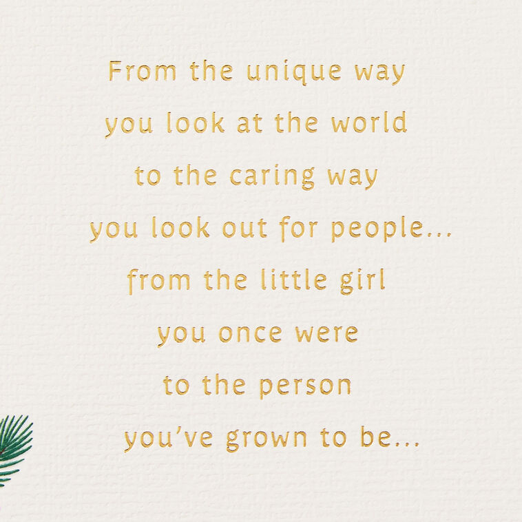 Young Woman Walking Dog Niece Christmas Card Sentiment image number 2