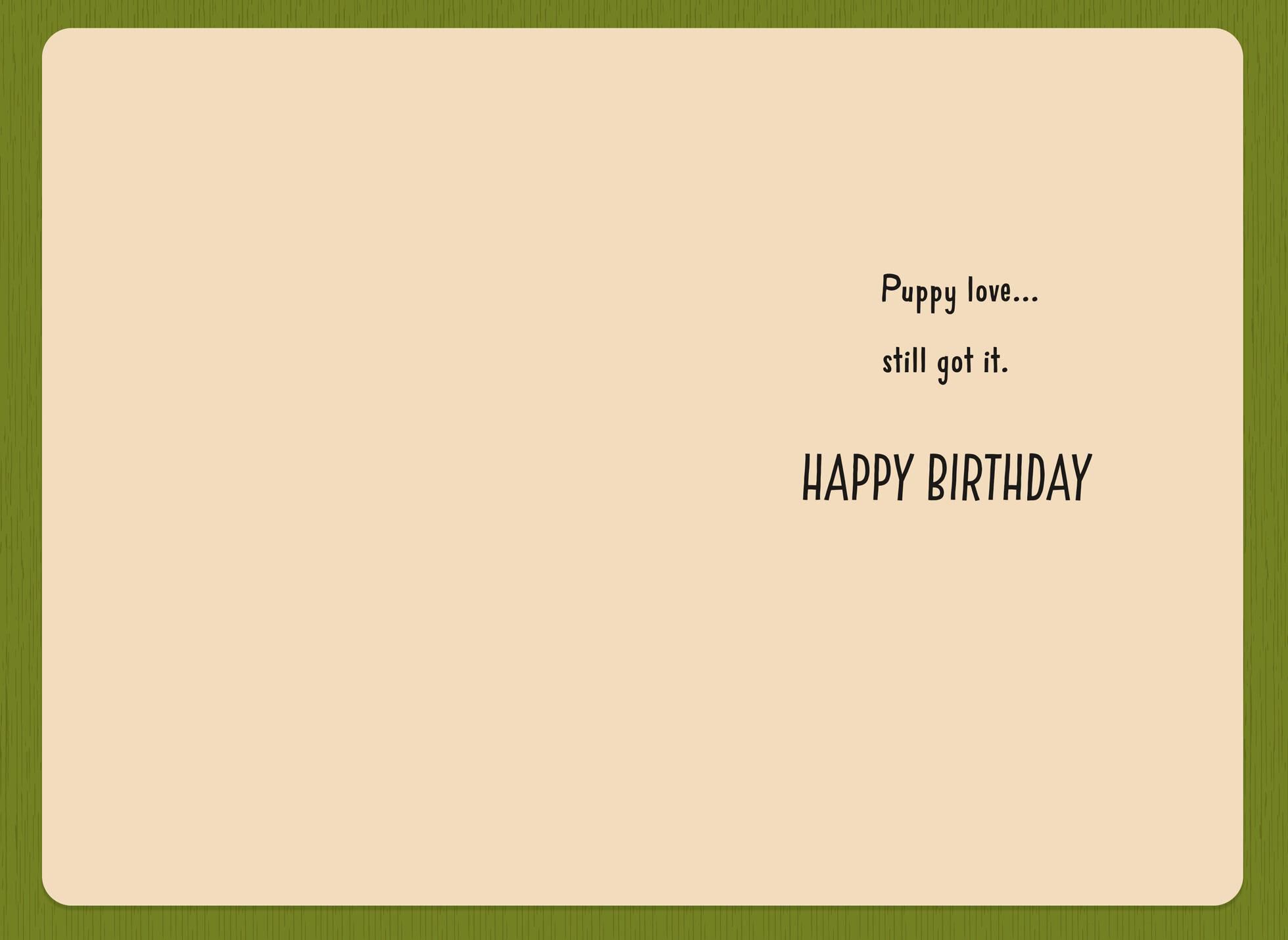 Cute Puppy Love Couple Birthday Card for Husband