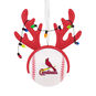 Cardinals Reindeer Baseball Christmas Ornament Front image number 1