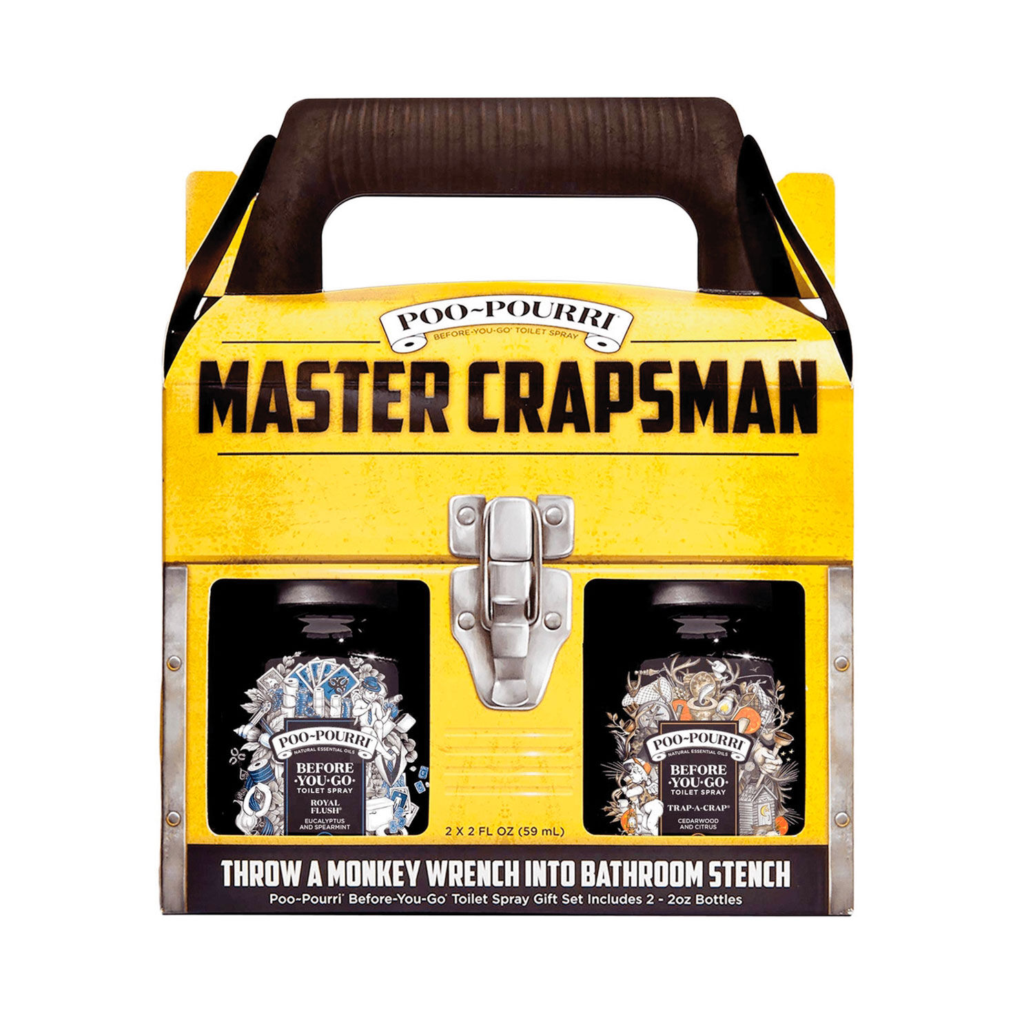 Poo-Pourri Master Crapsman Deodorizing Spray Gift Box, Set of 2