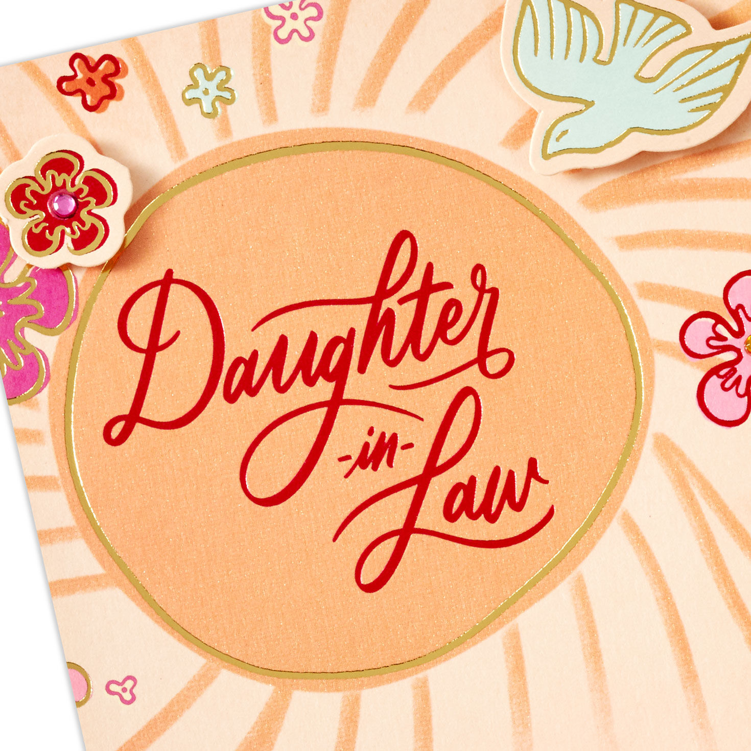 Sun, Flowers and Bird Daughter-in-Law Mother's Day Card  image number 4