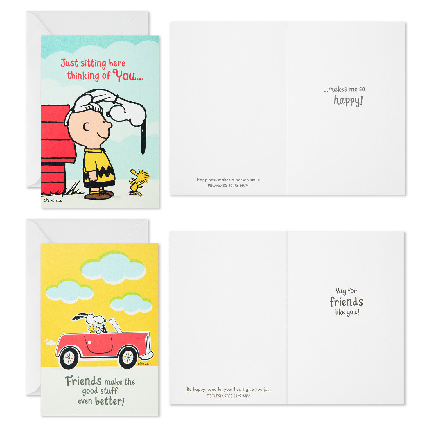 Peanuts DaySpring Thinking of You Cards Assortment Card Front with Sentiment image number 3