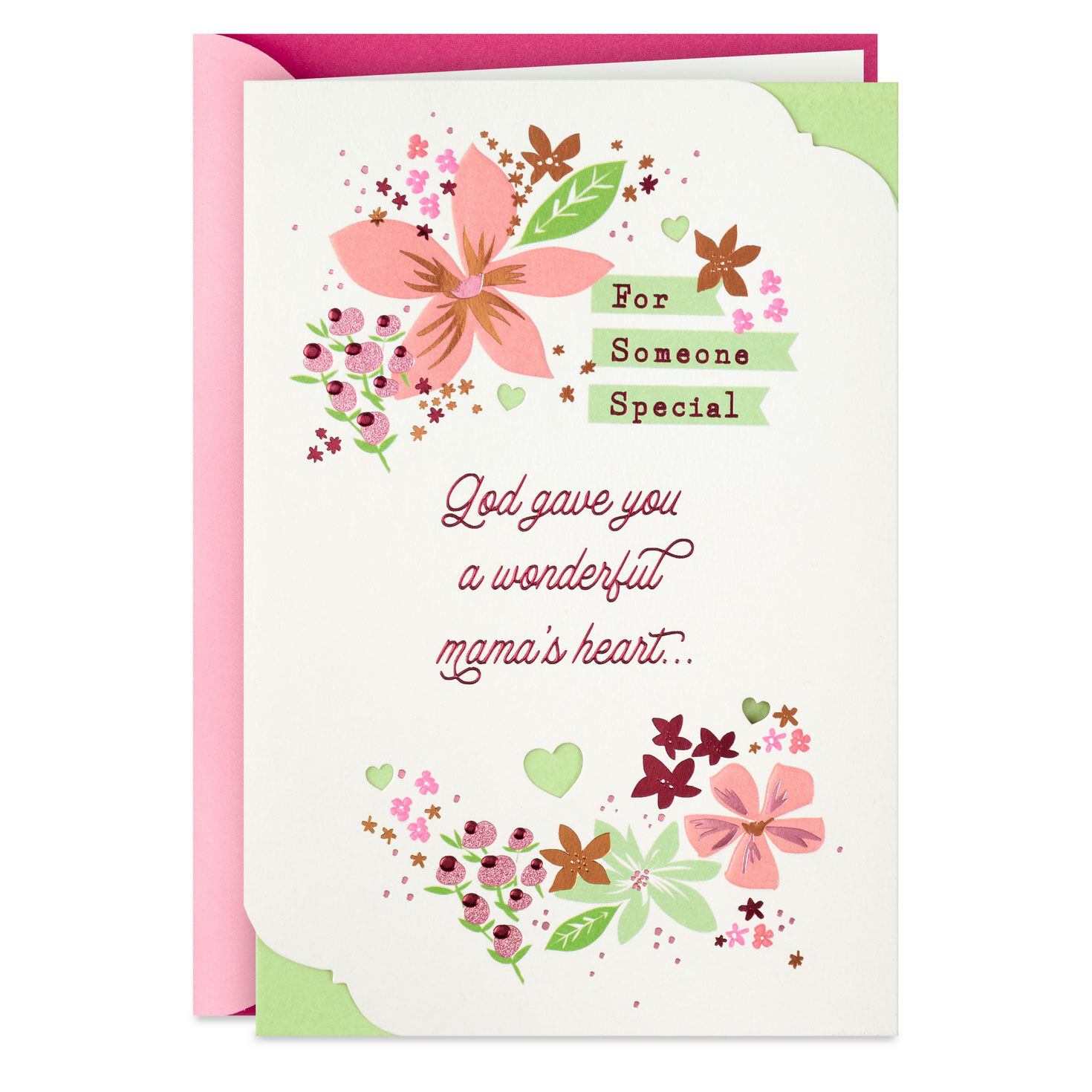 God Gave You a Wonderful Mama's Heart Religious Mother's Day Card