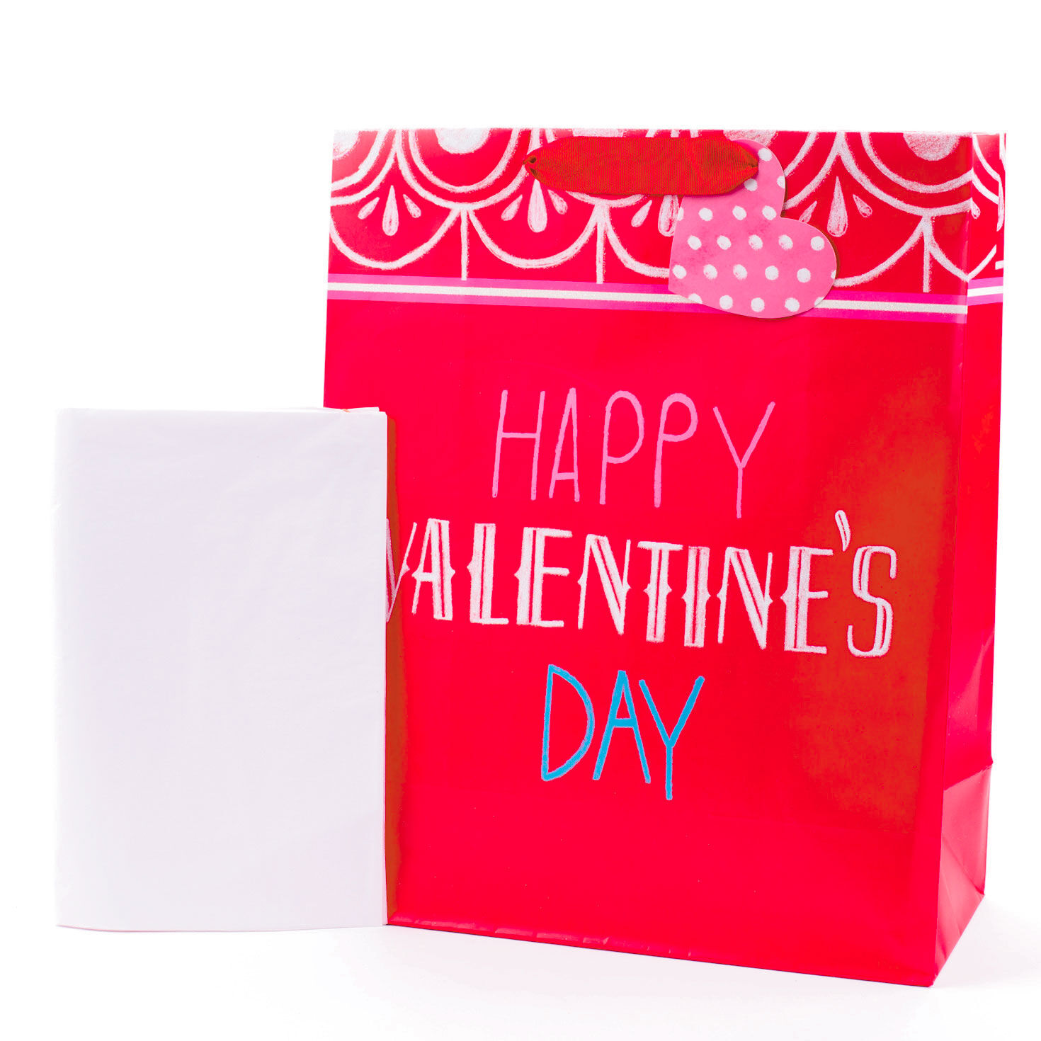 15.5" Happy Valentine's Day XL Gift Bag With Tissue Paper, , large image number 4