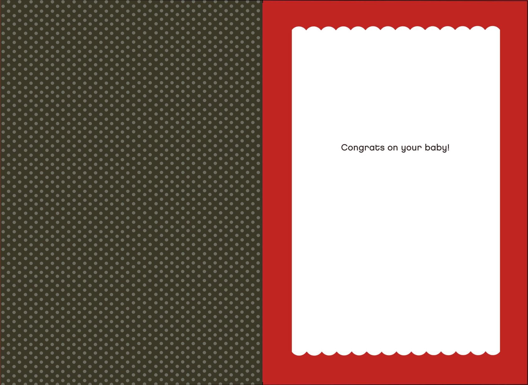 All Rolled Up New Baby Card