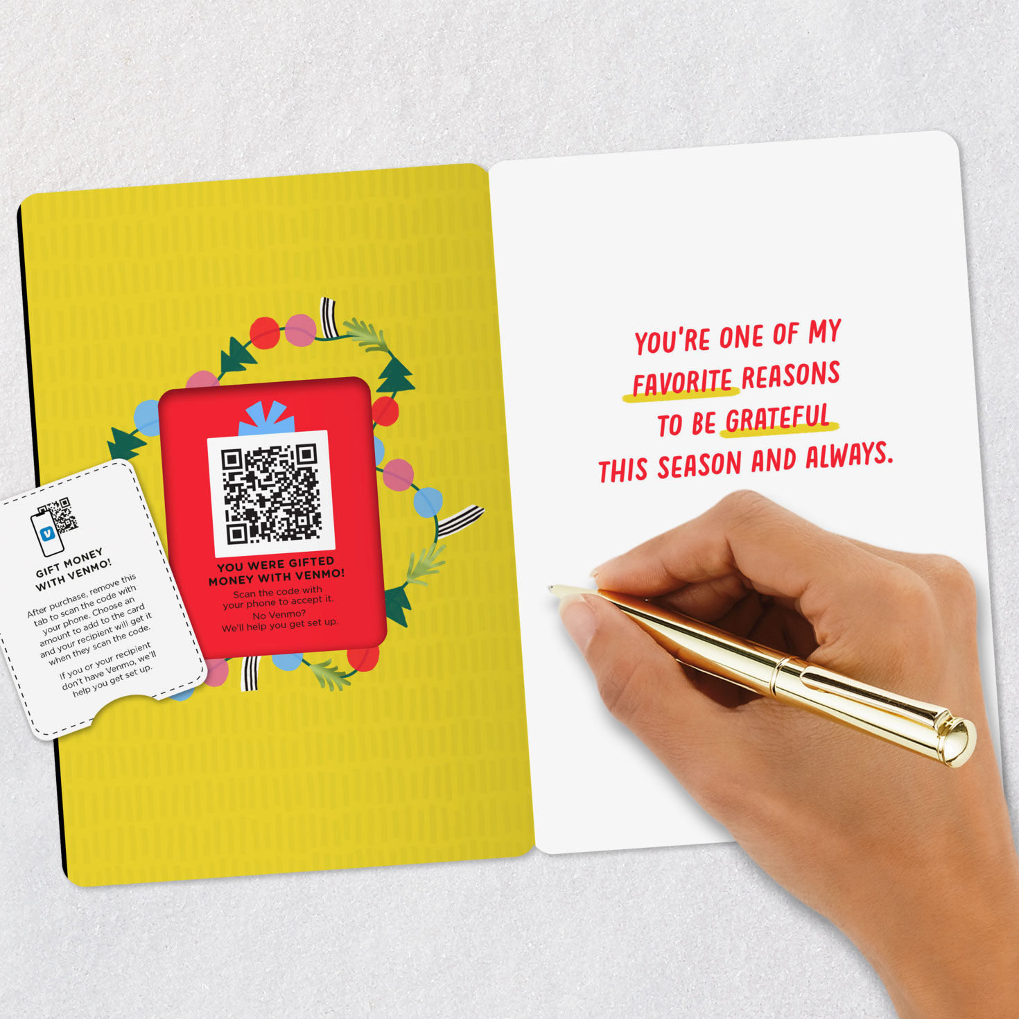 Merry Christmas With Love Venmo Christmas Card, , large image number 8