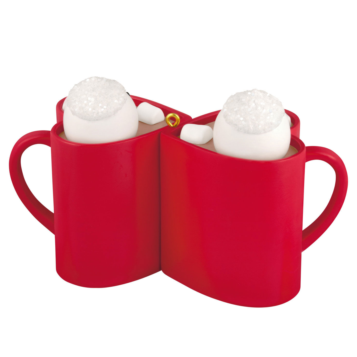 Our Christmas Together Red Mugs Keepsake Ornament Back image number 6
