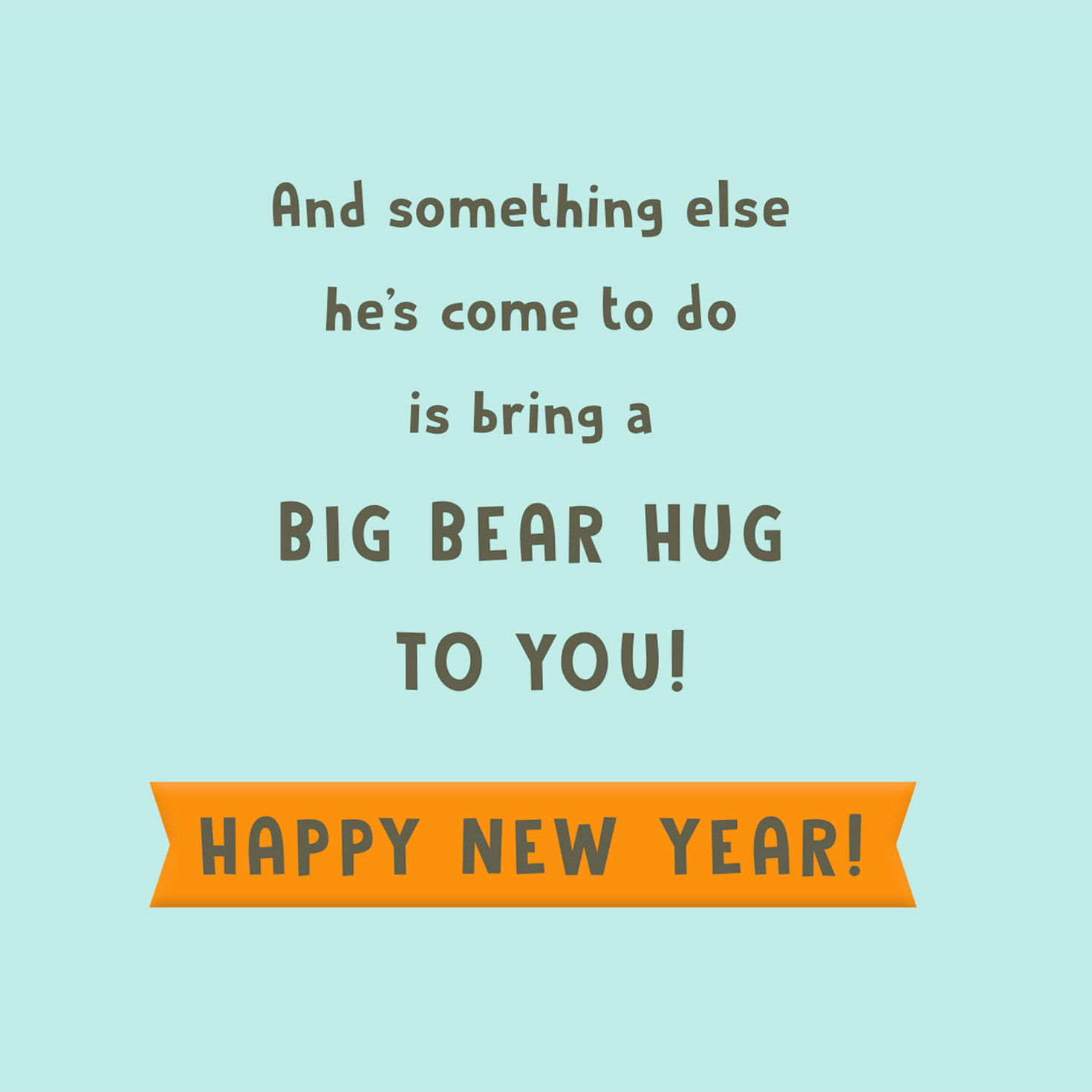 A Big Bear Hug Rosh Hashanah Card for Grandson, , large image number 2