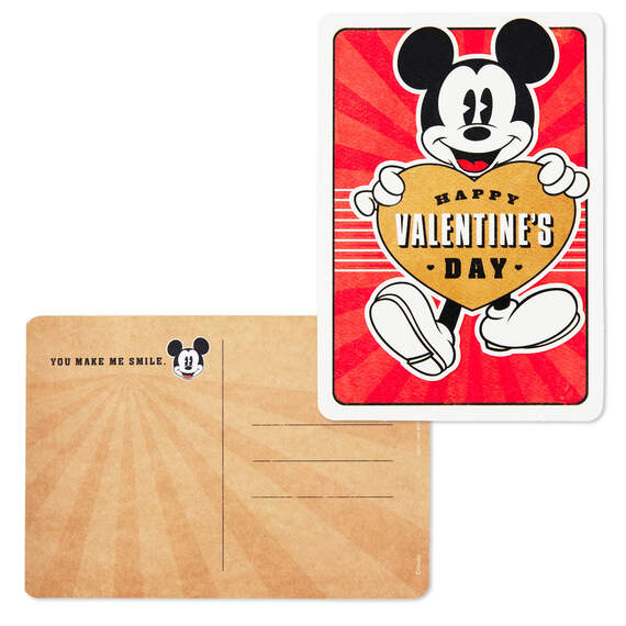 Disney Mickey Mouse Happy Valentine's Day Postcard, , large image number 2