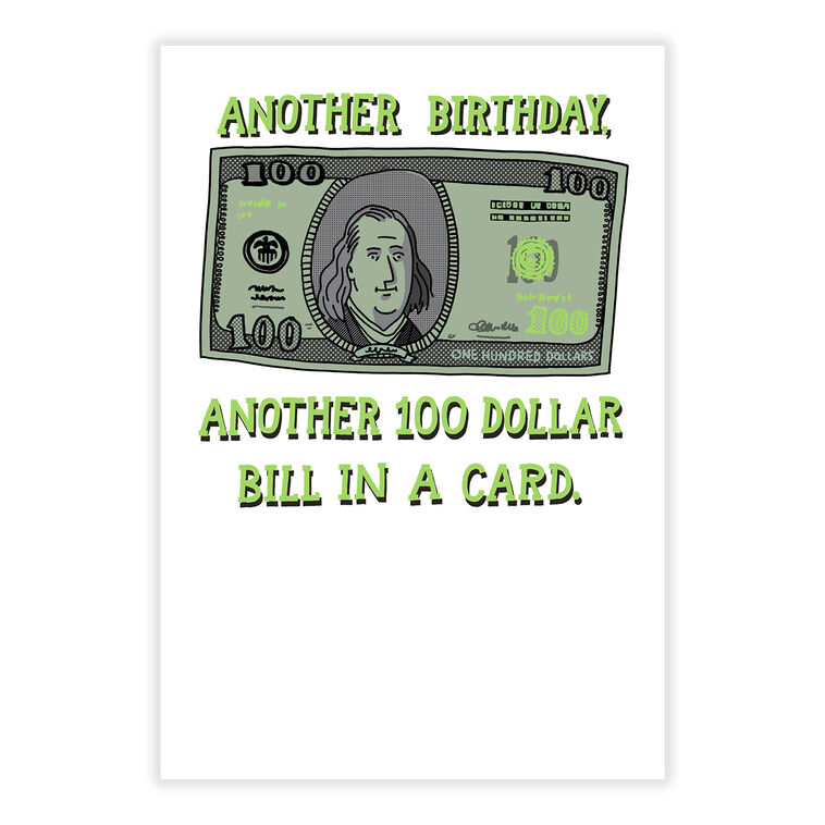 $100 Bill Funny Birthday eCard, , large image number 2