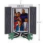 Festive Window Photo Frame Christmas Ornament measurement image number 3