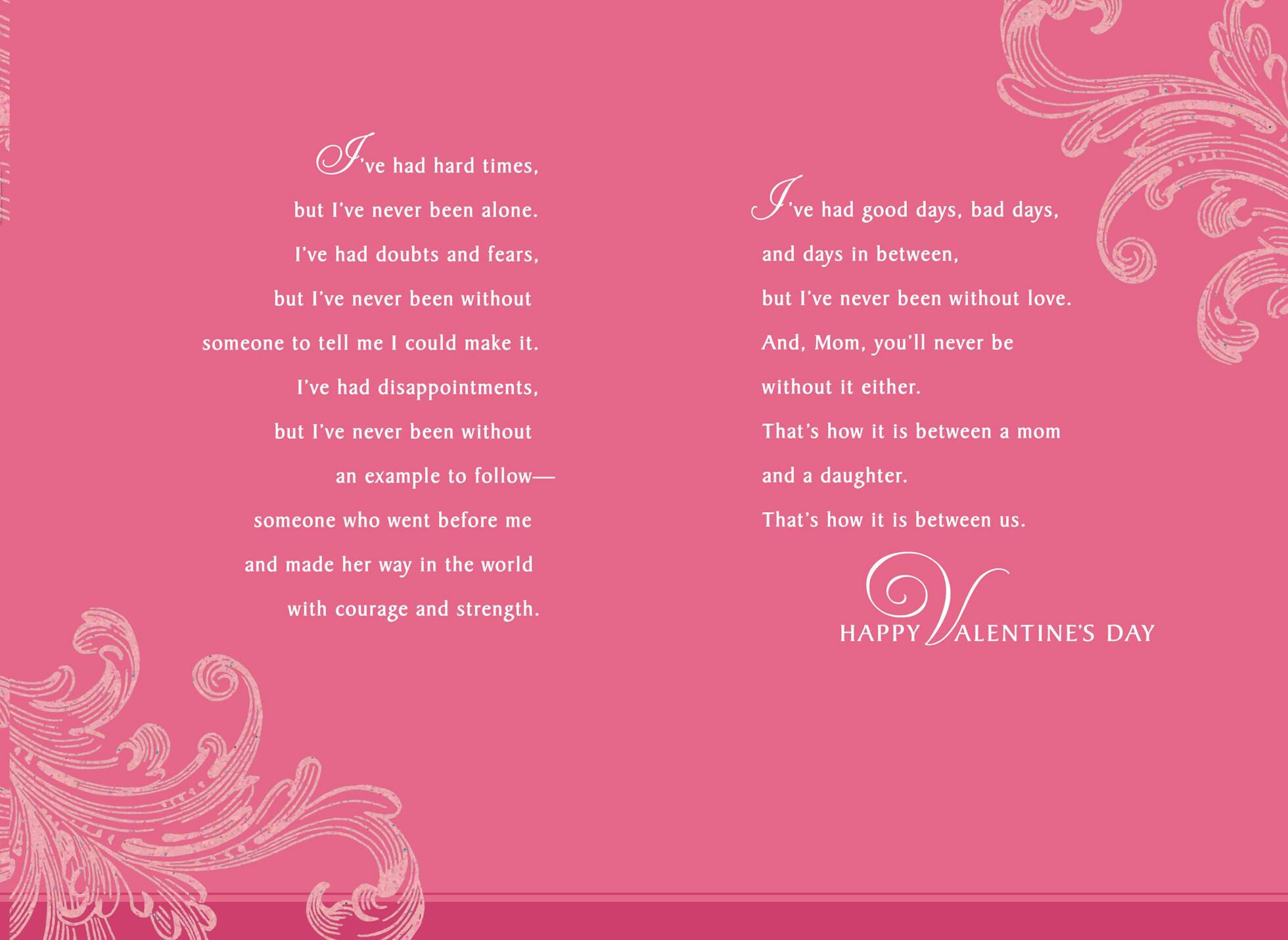 More Than Mother and Daughter Valentine's Day Card