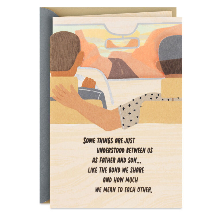 Father and Son Bond Birthday Card for Him