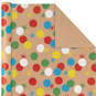 Primary Birthday 3-Pack Kraft Wrapping Paper, 105 sq. ft. total, , large image number 4