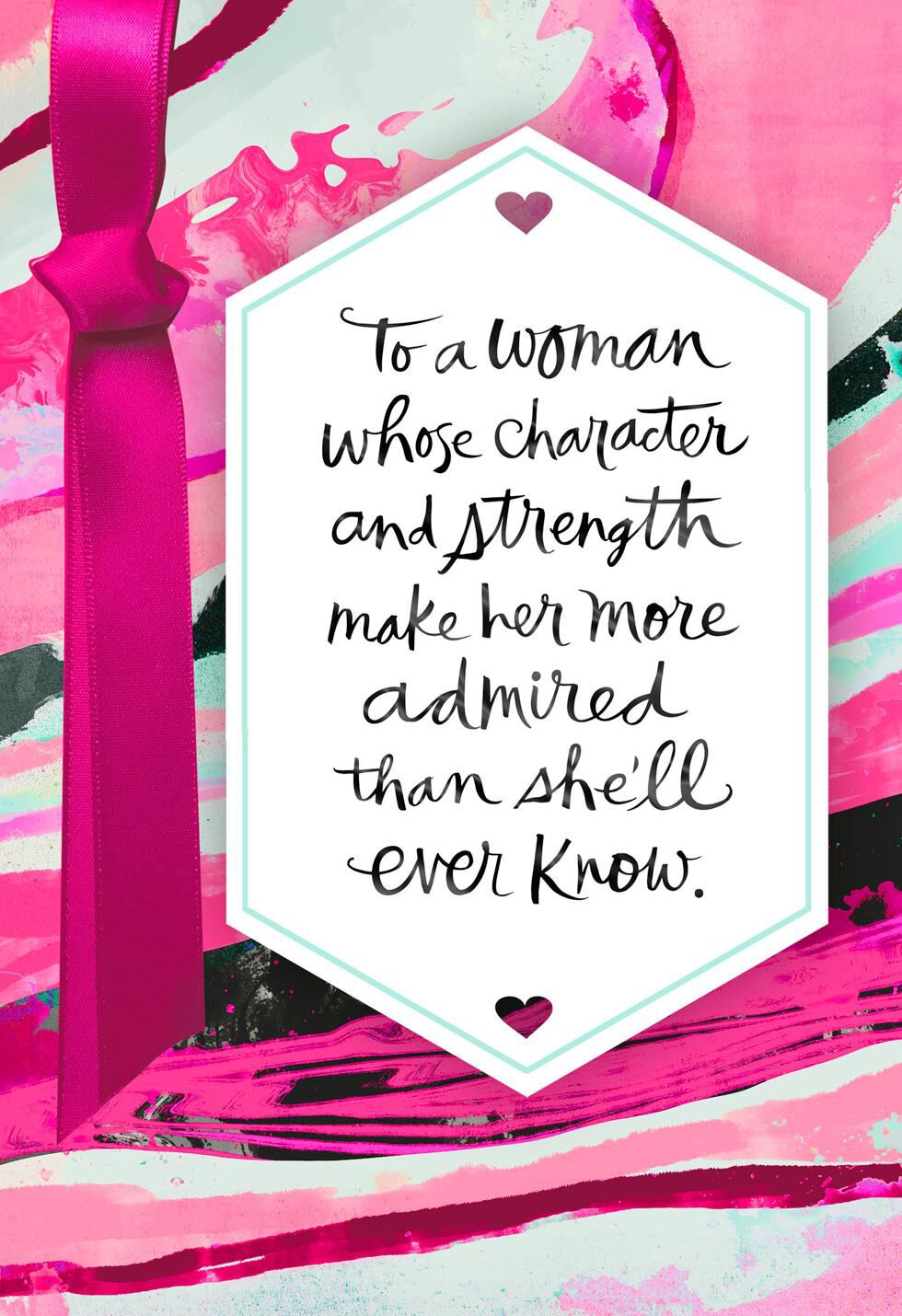 Character and Strength Birthday Card Supporting Susan G. Komen®