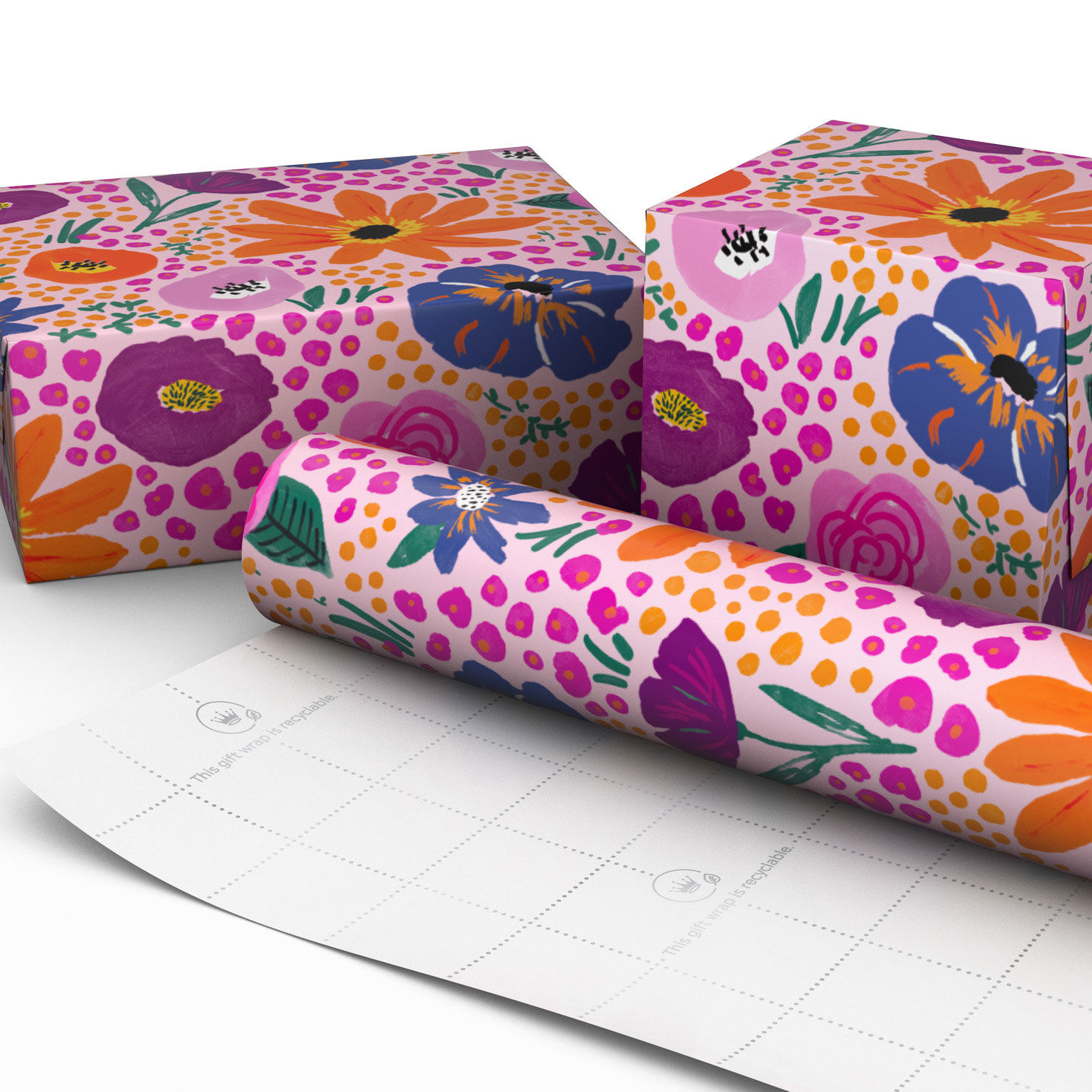 Garden Stroll Floral Wrapping Paper Roll, 20 sq. ft., , large image number 2