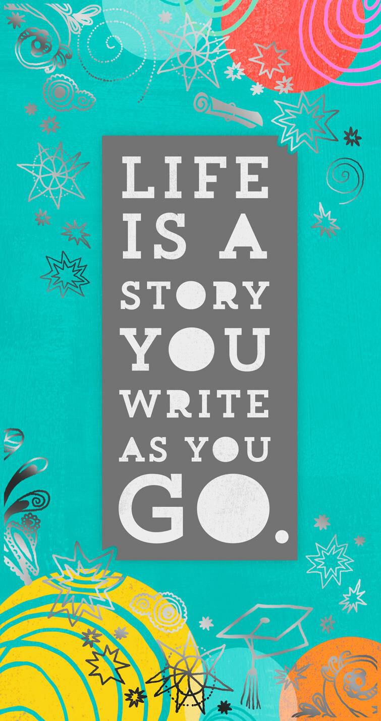 Life Is a Story Money Holder Graduation Card, Pack of 10