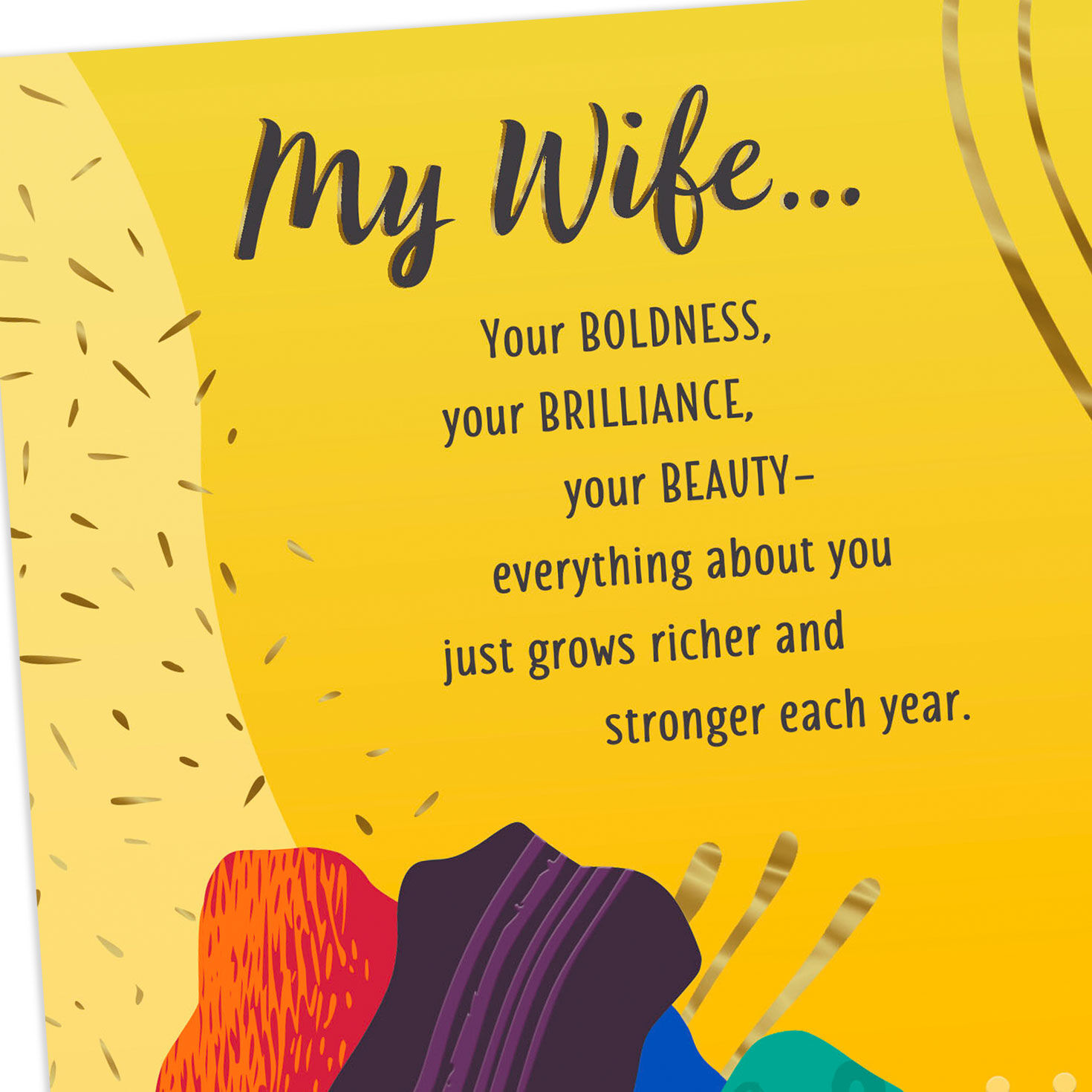 Bold, Brilliant, Beautiful Birthday Card for Wife for only USD 3.59 | Hallmark