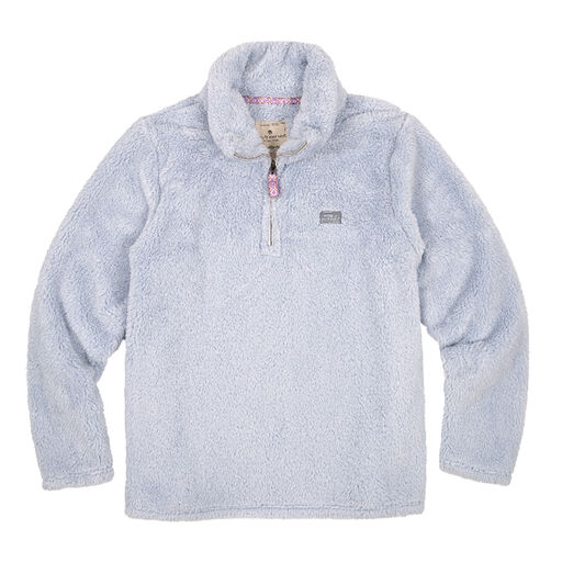 Simply Southern Classic Winter Gray Sherpa Women's Pullover, 