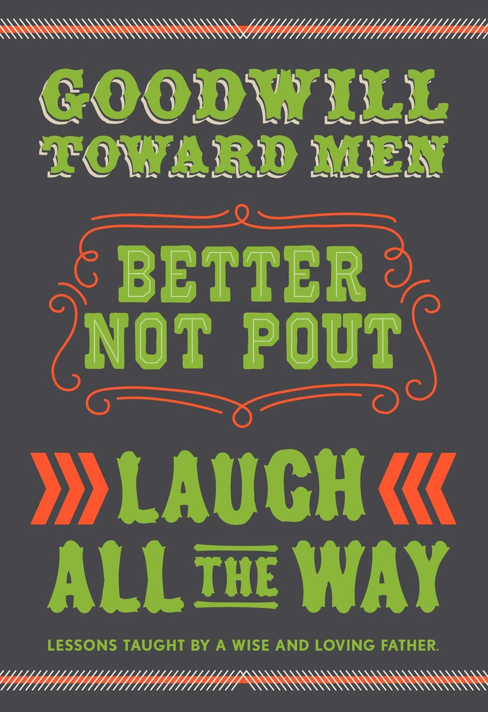 Love You, Dad Christmas Card