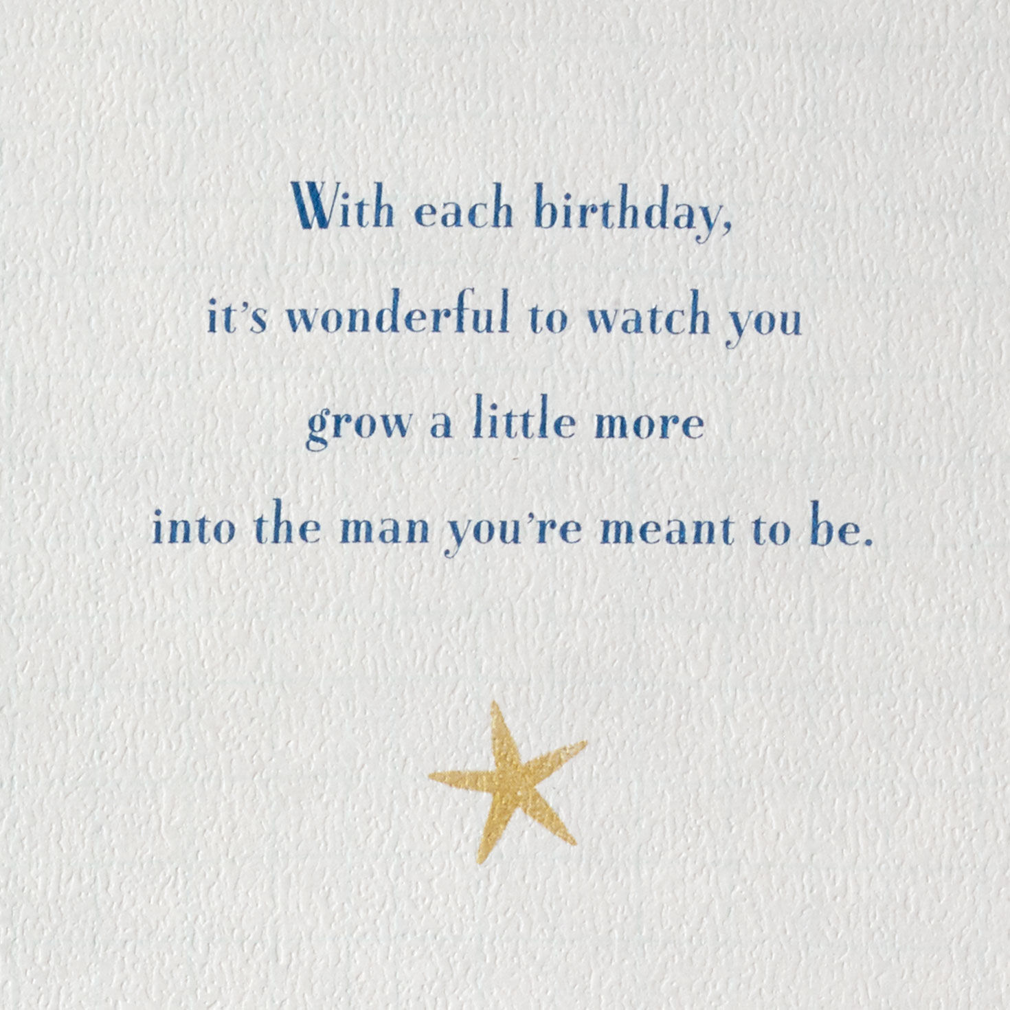 Ocean Waves on Ivory Birthday Card for Grandson Sentiment image number 2