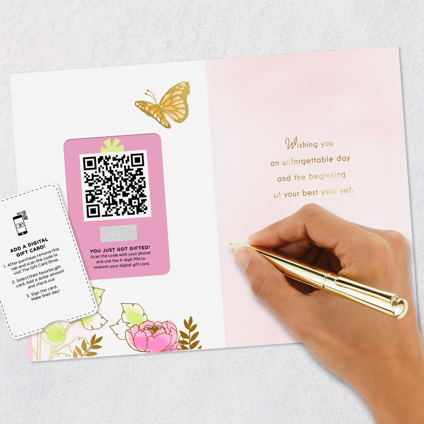 Best Year Yet Butterflies and Flowers Gift Card Greeting Birthday Card for only USD 4.99 | Hallmark