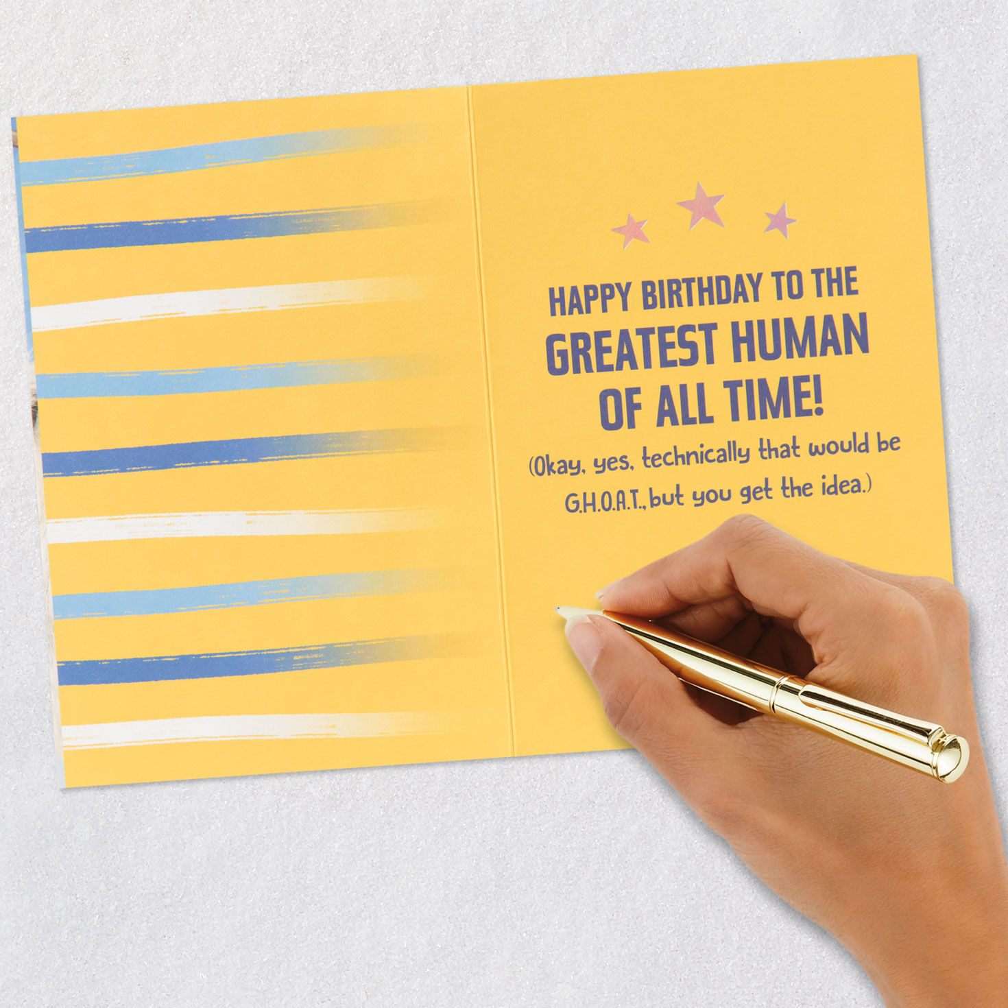 G.O.A.T. Funny Birthday Card, , large image number 6