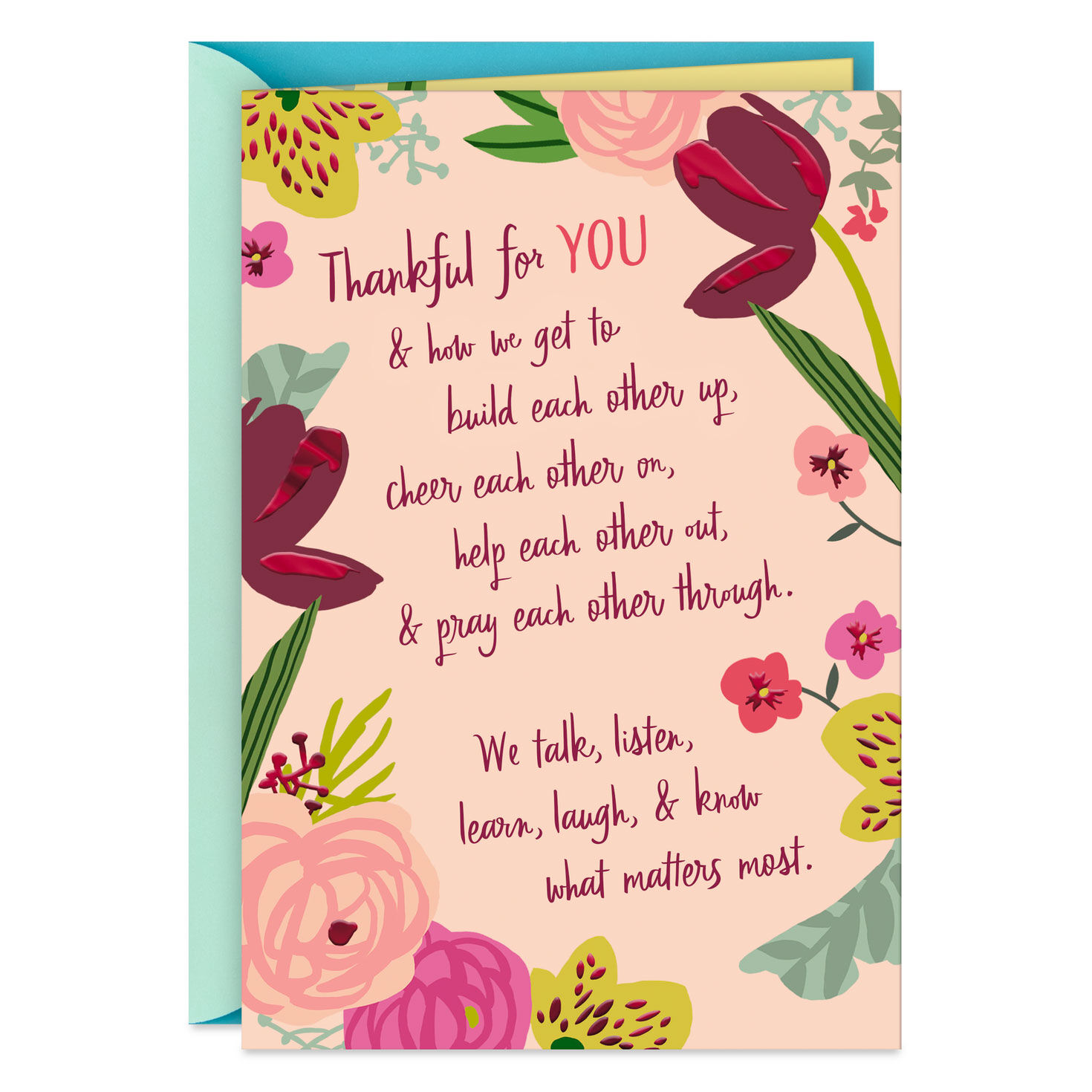 I Thank God for You Religious Friendship Card