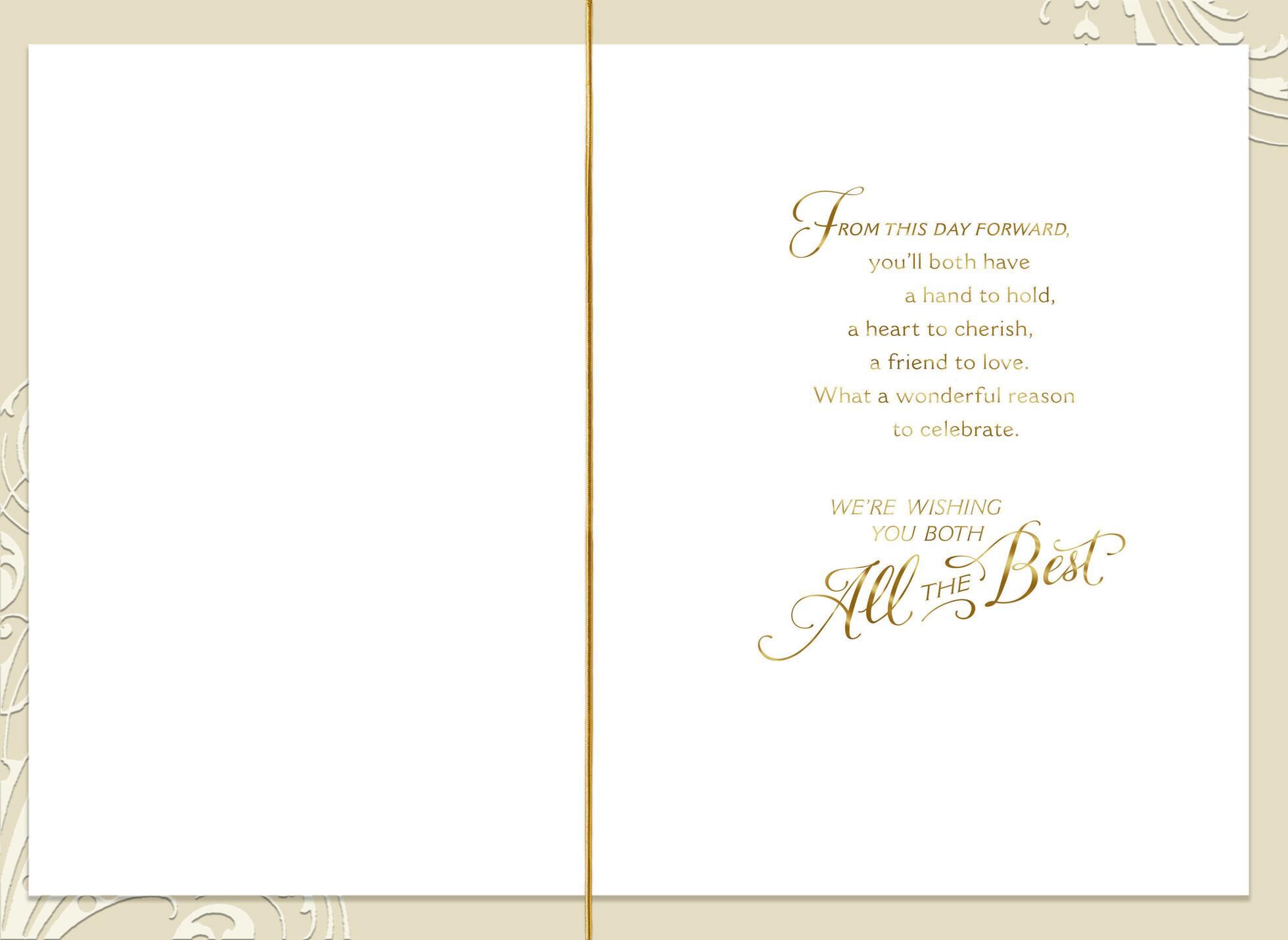 Hands to Hold Wedding Card