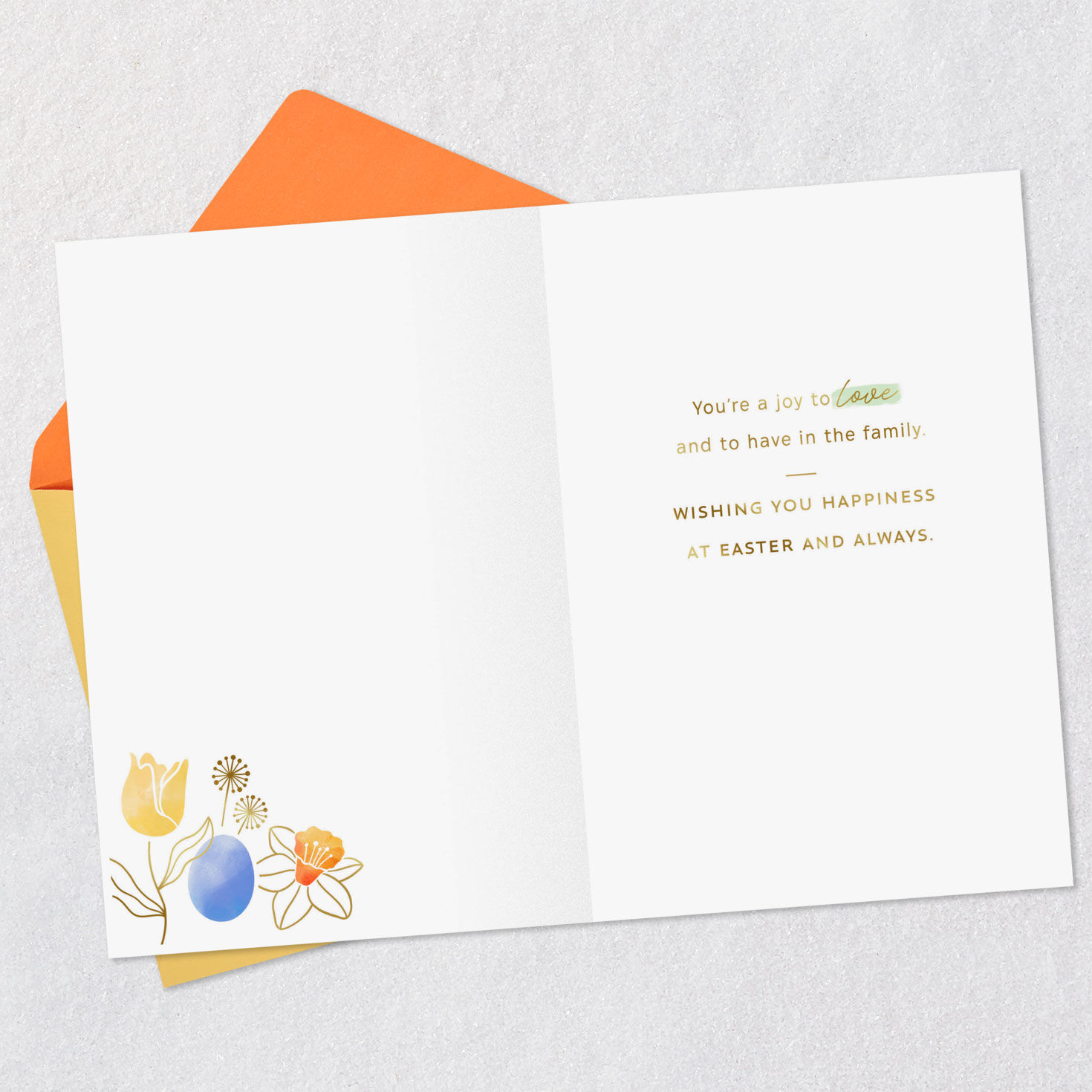 Sunrise Over Landscape Easter Card for Grandson Open card with envelope image number 3