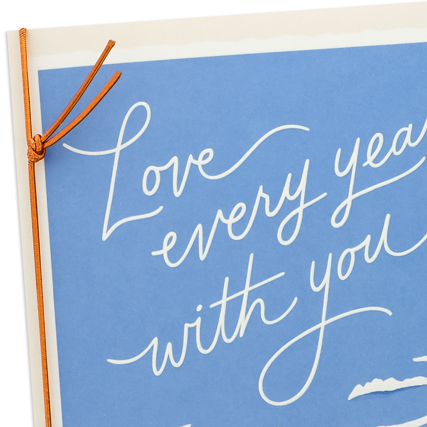 Abstract Couple On Beach Anniversary Card Card Front Detail image number 5