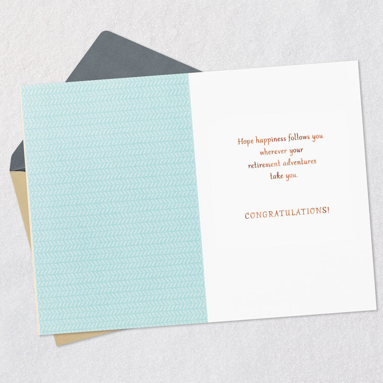 Fox on Scooter Retirement Congratulations Card  image number 3