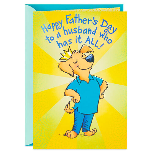 A Husband Who Has It All Funny Father's Day Card, 