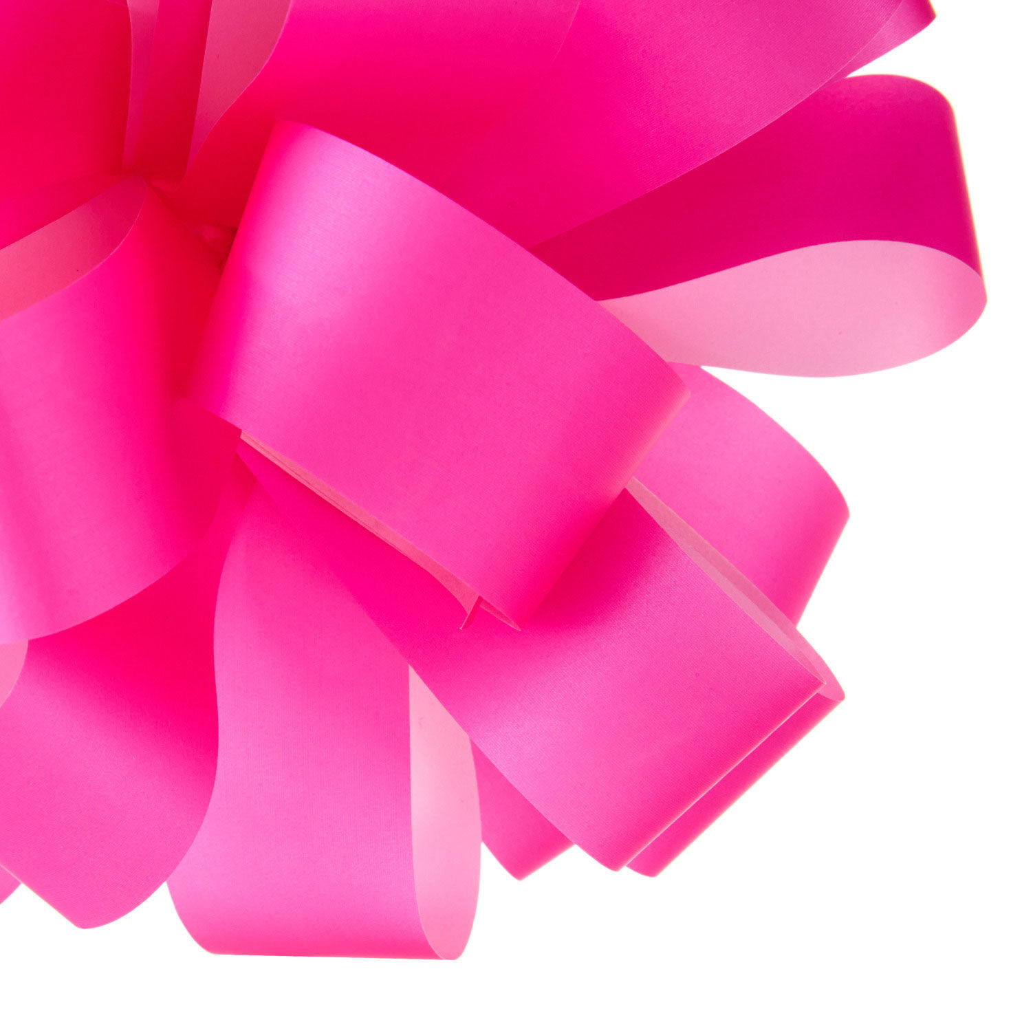 Hot Pink Looped Ribbon Gift Bow upclose view image number 5