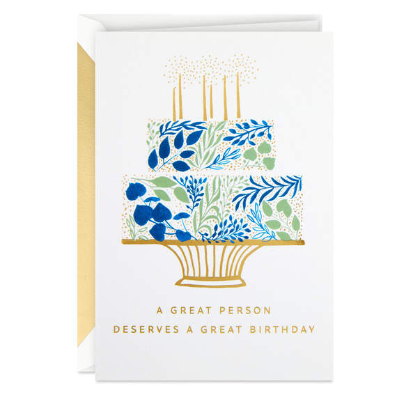 You Deserve a Great Day Birthday Card