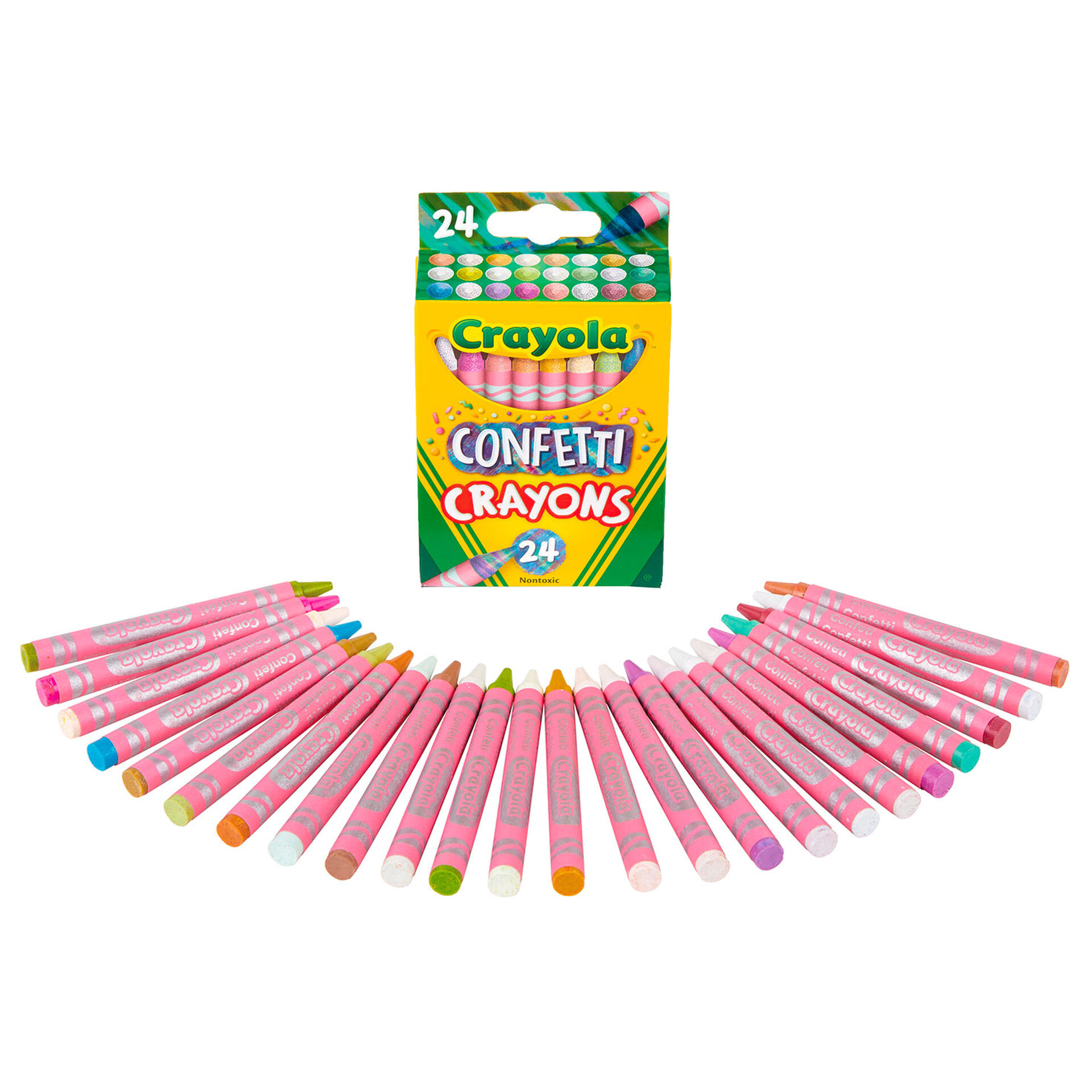 Crayola® Confetti Crayons, 24Count Arts & Crafts Hallmark