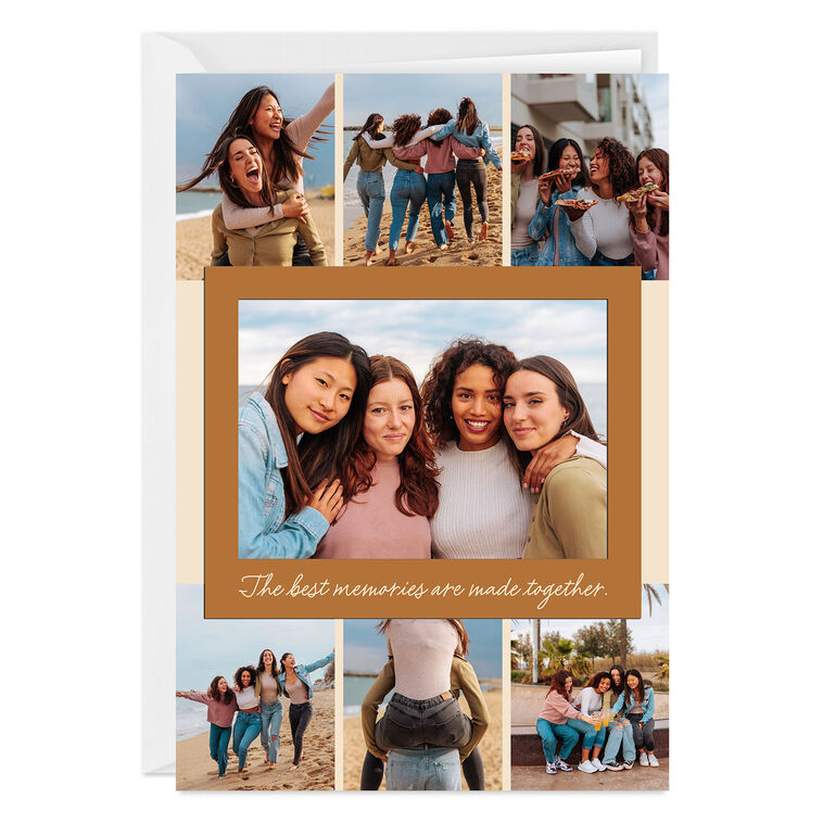 Best Memories Are Made Together Photo Collage Custom Card
