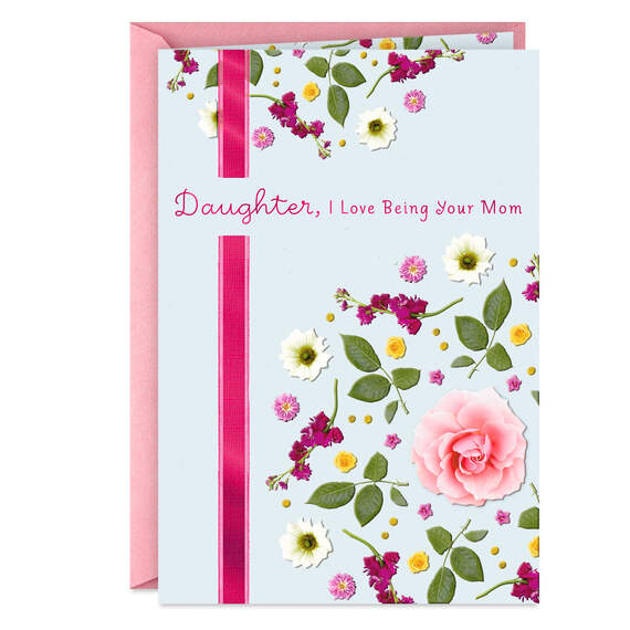 I Love Being Your Mom Birthday Card for Daughter, , large image number 1