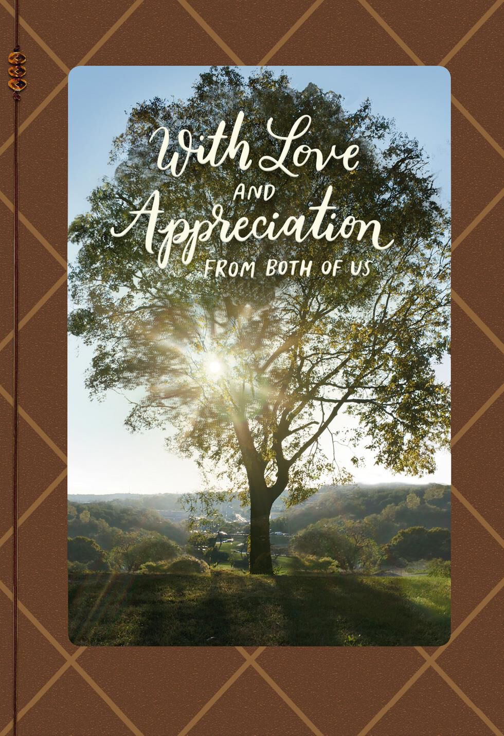 With Love and Appreciation Father's Day Card From Both of Us