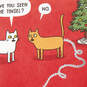 Cat Found the Tinsel Funny Christmas Card, , large image number 4