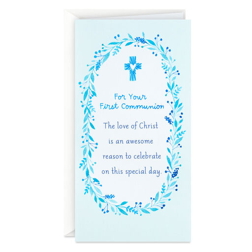 God Bless You Always Religious Money Holder First Communion Card, 