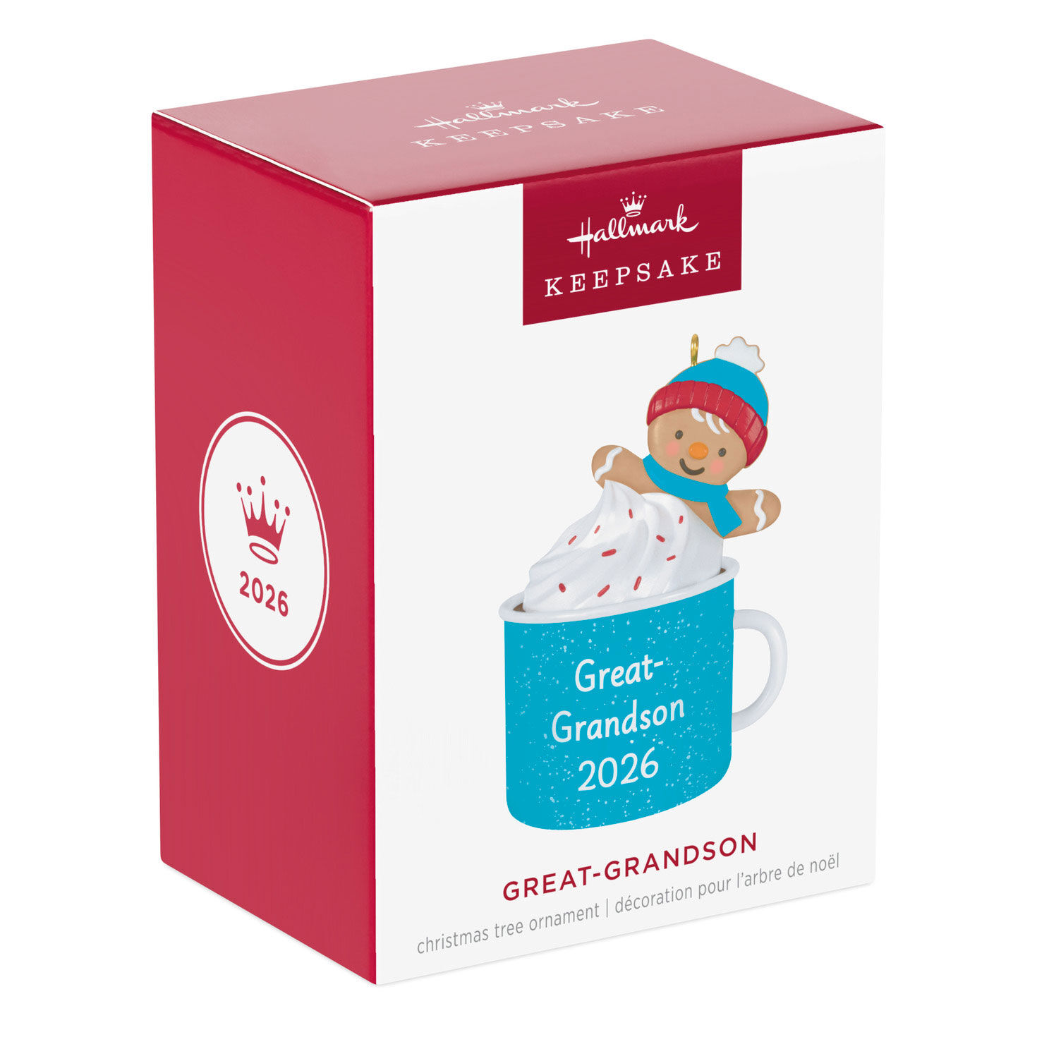 Great-Grandson Blue Mug Keepsake Ornament package front image number 7