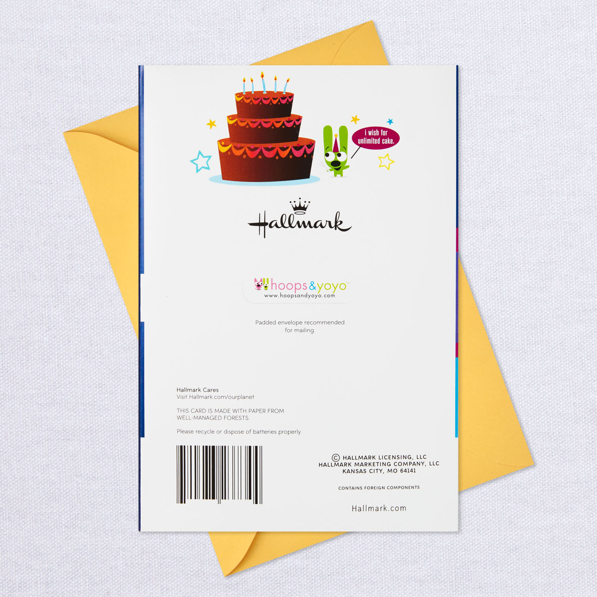 hoops&yoyo™ Shooting Stars Birthday Card With Lights and Sound