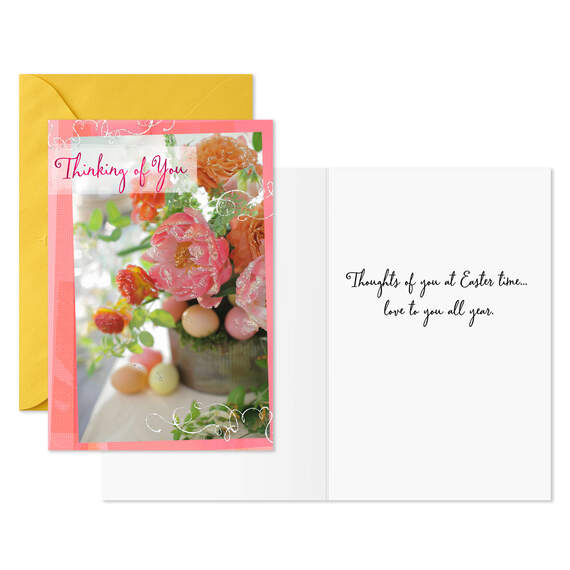 Spring Flowers Assorted Easter Cards, Pack of 6, , large image number 3
