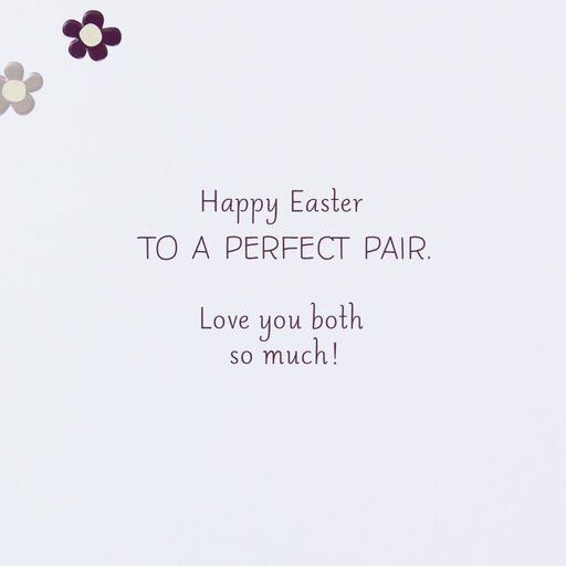You're a Perfect Pair Easter Card for Son and Daughter-in-Law, 