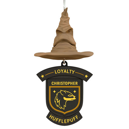 Harry Potter™ Sorting Hat House Trait Personalized Text Ornament, Hufflepuff™, 