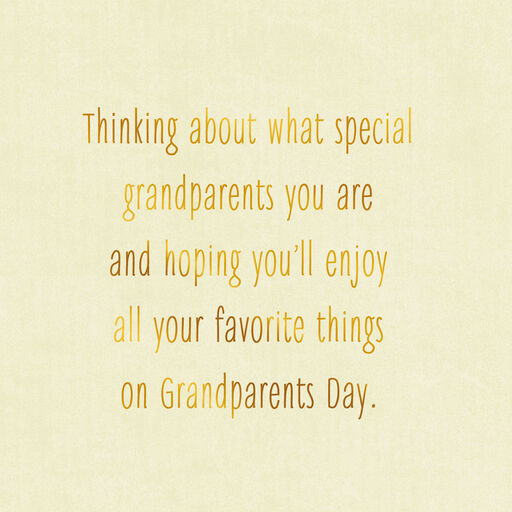 Loving Thoughts for You Grandparents Day Card, 
