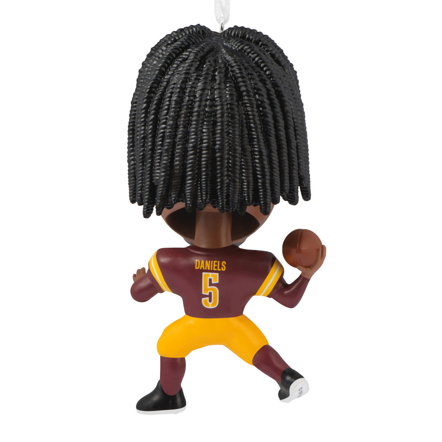 Jayden Daniels Bobblehead Christmas Ornament back image number 6