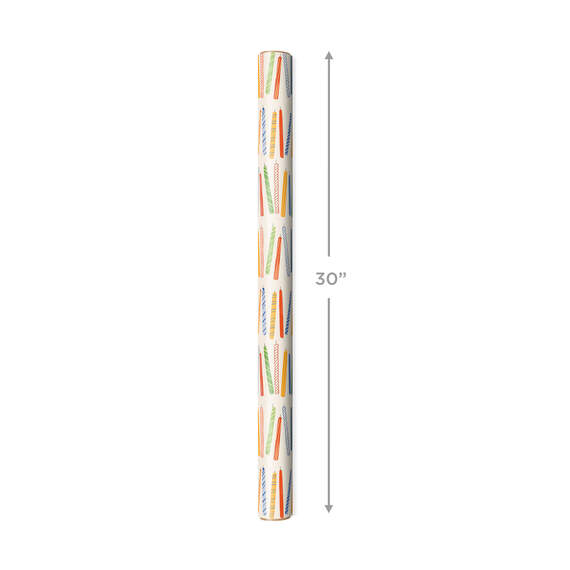 Colorful Candles Wrapping Paper, 20 sq. ft., , large image number 4