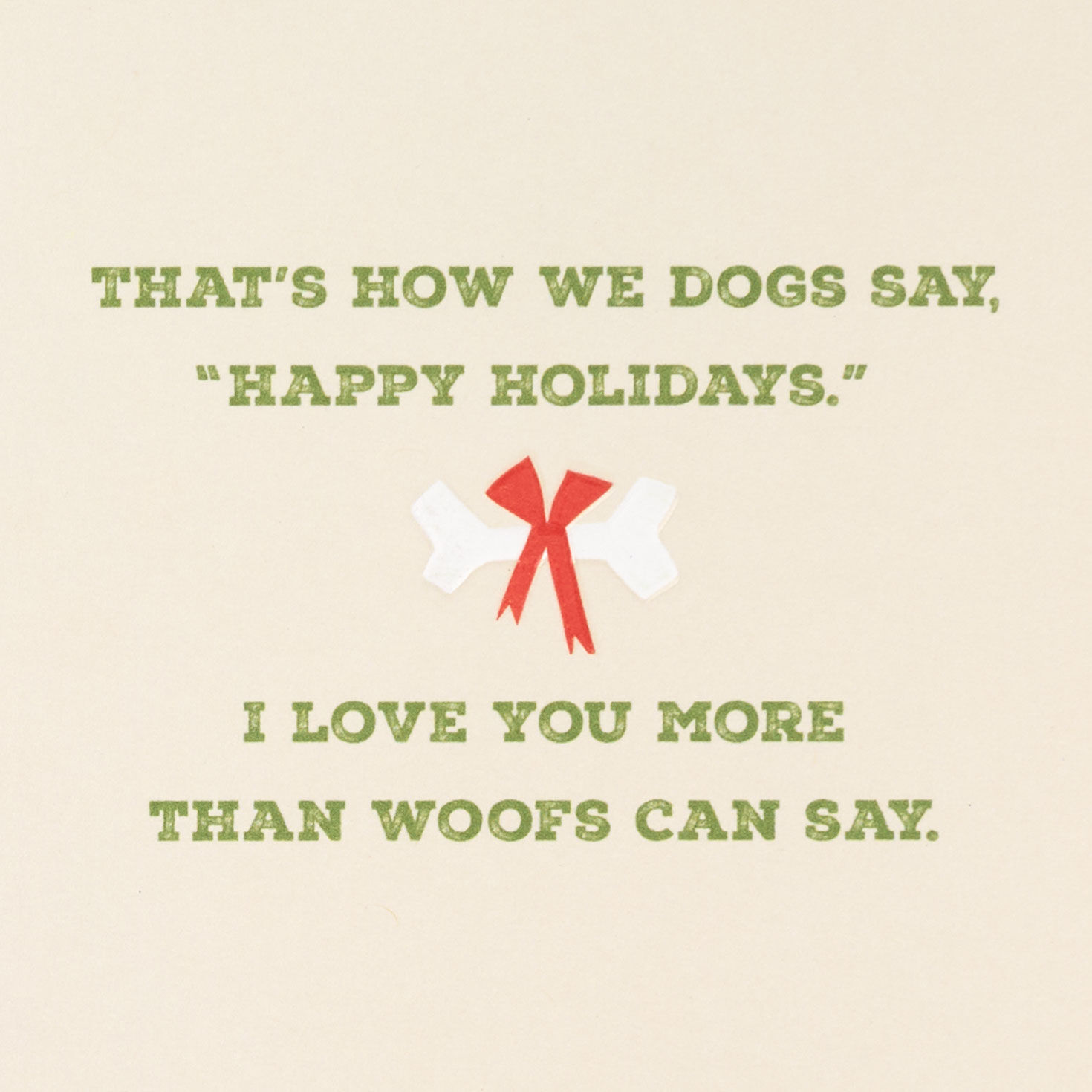 Dog With Plaid Scarf Holiday Card From the Dog Sentiment image number 2